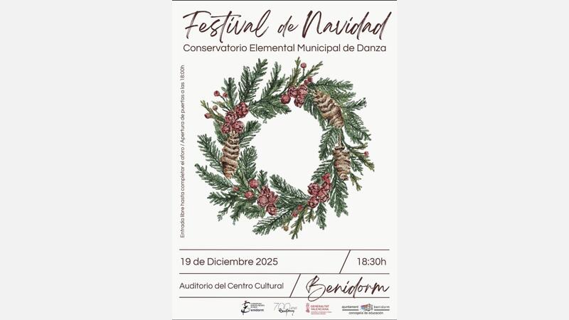 FESTIVAL DE NAVIDAD CONSERVATORIO DANZA 19 DE DICIEMBRE A LAS 18:30H